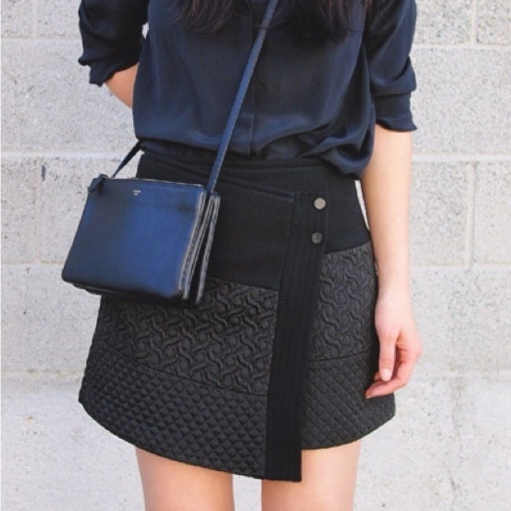 CABI wrap mini skirt